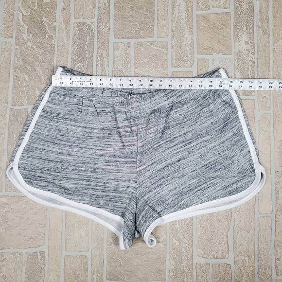 NEW Victoria's Secret Pink Lounge Shorts XXL Gray White Letters - Picture 4 of 5